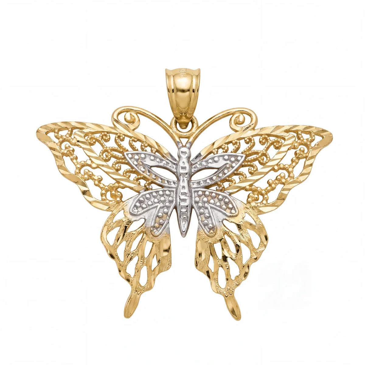 SHOP GOLD FATHER 14K YELLOW GOLD BUTTERFLY PENDANT ONLINE
