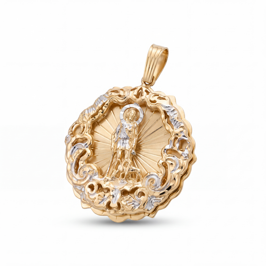 SHOP GOLD FATHER 10K YELLOW GOLD LAZARO PENDANT IN 83 GRAMS ONLINE
