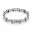 14kt White Gold Luxury Diamond Flex Bracelet 7 1/2
