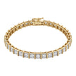 14kt Yellow Gold Diamond Tennis Bracelet 7 1/2