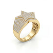10kt Yellow Gold Diamond Star Ring