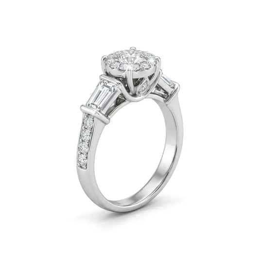14kt White Gold Diamond Engagement Ring
