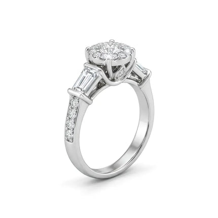 14kt White Gold Diamond Engagement Ring