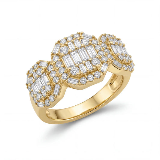 SHOP GOLD FATHER 10K YELLOW GOLD 2.4 CT VS IMPERIAL DIAMOND RING IN SIZE 11 ONLINE