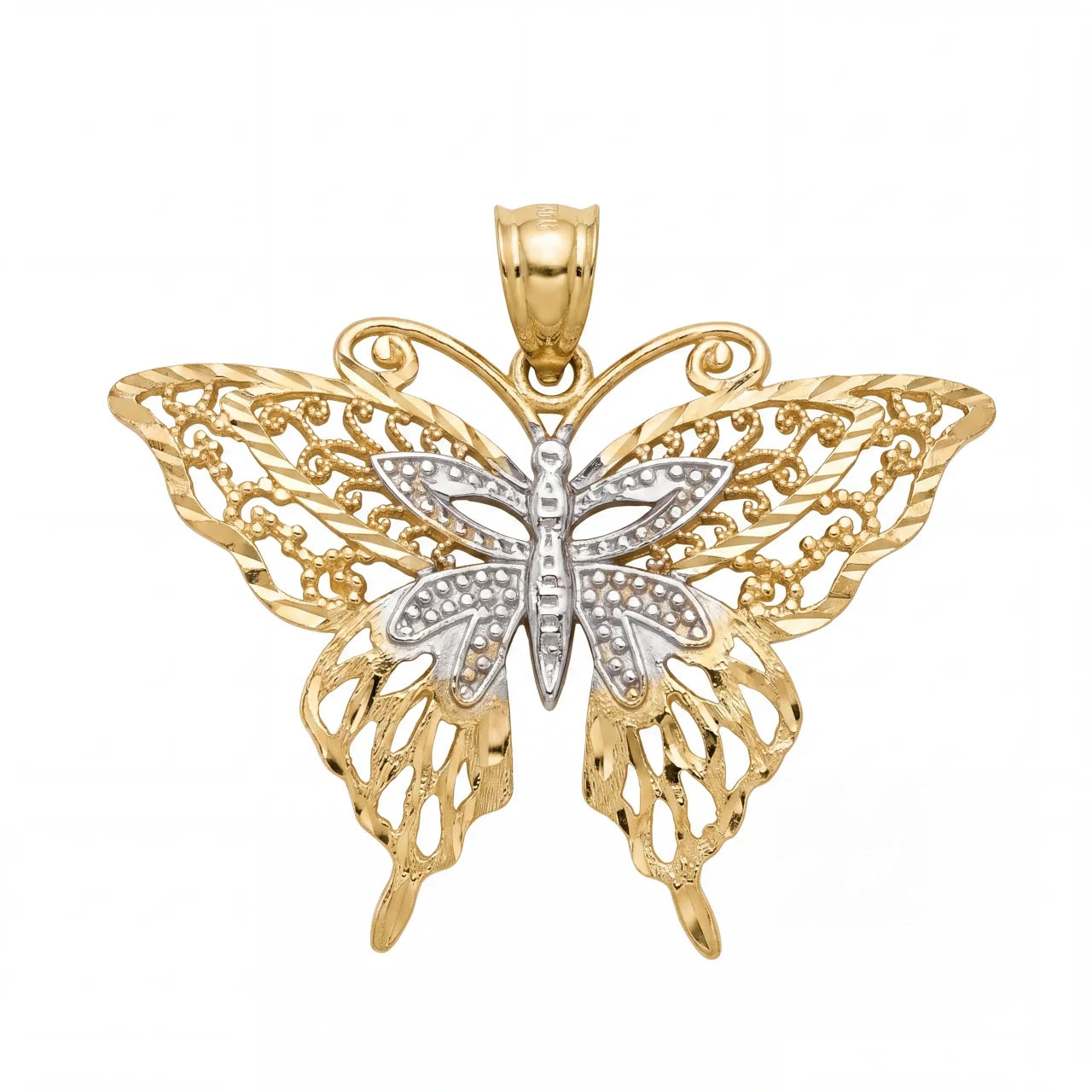 SHOP GOLD FATHER 14K YELLOW GOLD BUTTERFLY PENDANT ONLINE