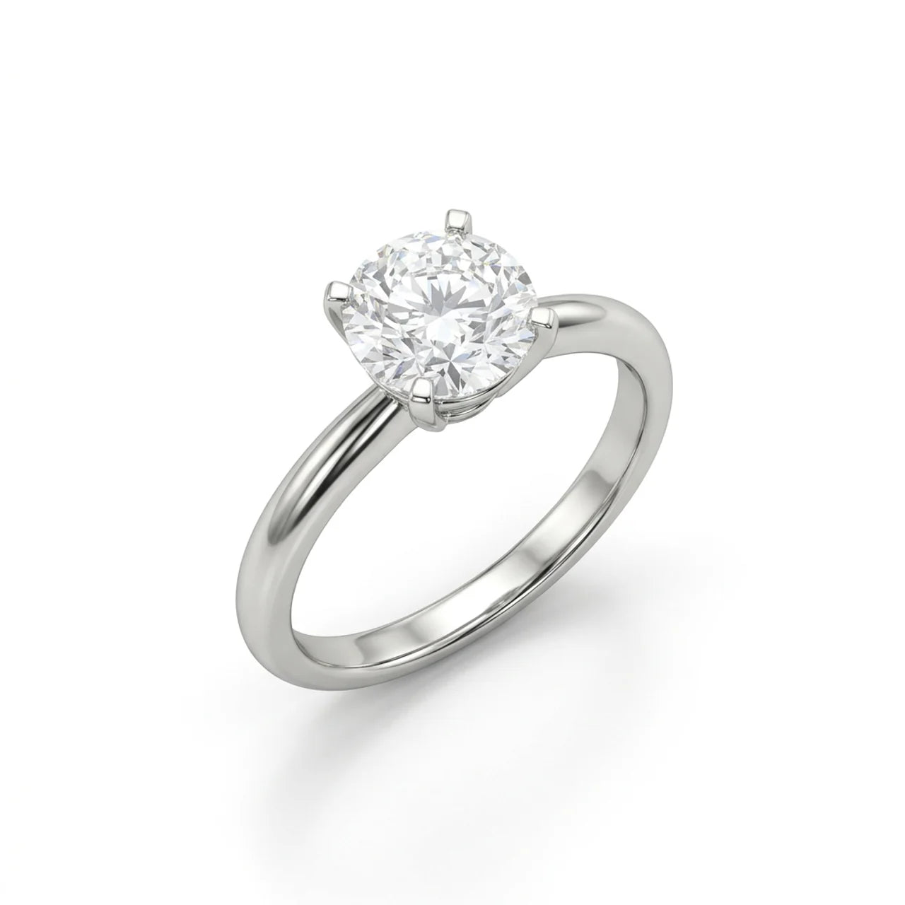 Platinum Lab Diamond Engagement Ring