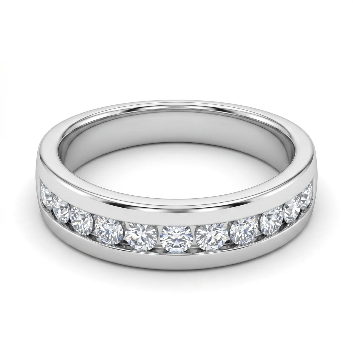 SHOP GOLD FATHER 14K WHITE GOLD 0.40 CT DIAMOND BAND IN SIZE 9 ONLINE