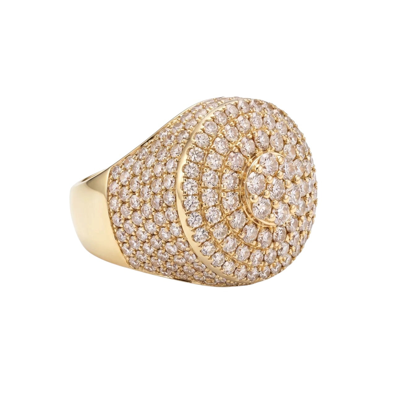 SHOP GOLD FATHER 14K WHITE GOLD 1.20 CT DIAMOND HALO CLUSTER RING IN SIZE 9 ONLINE