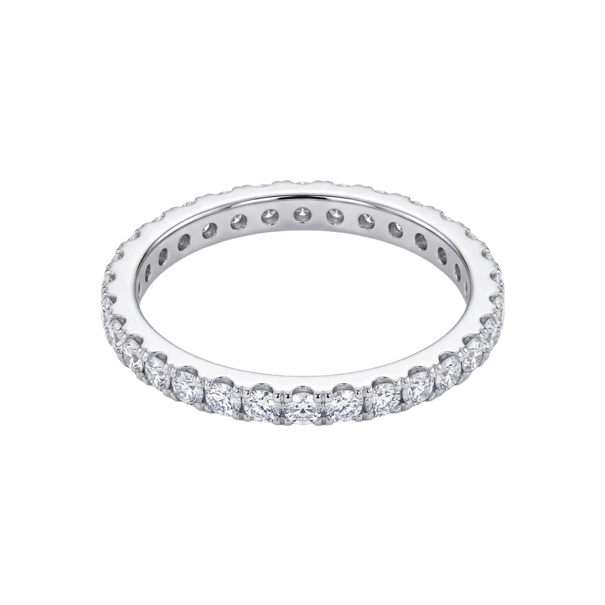 SHOP GOLD FATHER 14K WHITE GOLD 0.75 CT DIAMOND ETERNITY BAND ONLINE